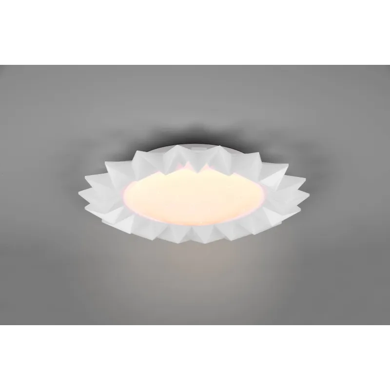 Plafonnier Intérieur Plastique Blanc 230V. LED 2700 - 5500K 1400lm.