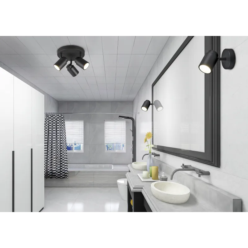 Spot Intérieur Métal noir mat 230V.