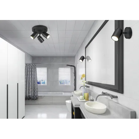 Spot Intérieur Métal noir mat 230V.