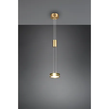 Suspension Intérieur Aluminium Laiton mat 230V. LED 3000K 1050lm.