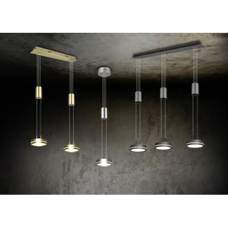 Suspension Intérieur Aluminium antracite 230V. LED 3000K 1050lm.