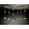 Suspension Intérieur Aluminium antracite 230V. LED 3000K 1050lm.