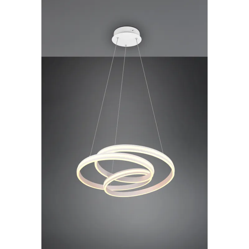 Suspension Intérieur Métal Blanc mat 230V. LED 2300+3000+4000K 7200lm.