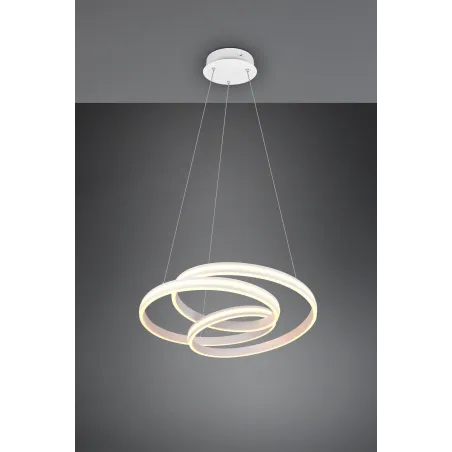 Suspension Intérieur Métal Blanc mat 230V. LED 2300+3000+4000K 7200lm.
