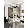 Suspension Intérieur Métal noir mat 230V. LED 2300+3000+4000K 7200lm.