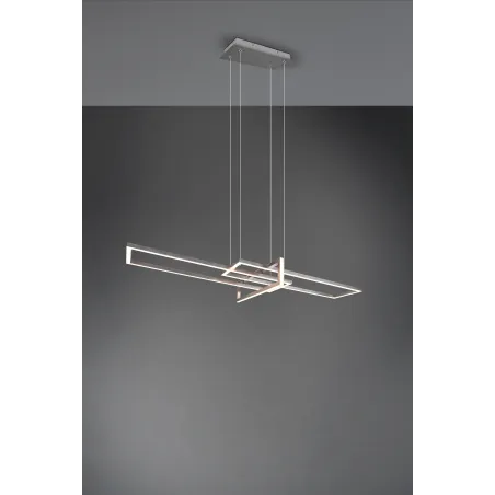 Suspension Intérieur Métal Nickel mat 230V. LED 3000K 4200lm.