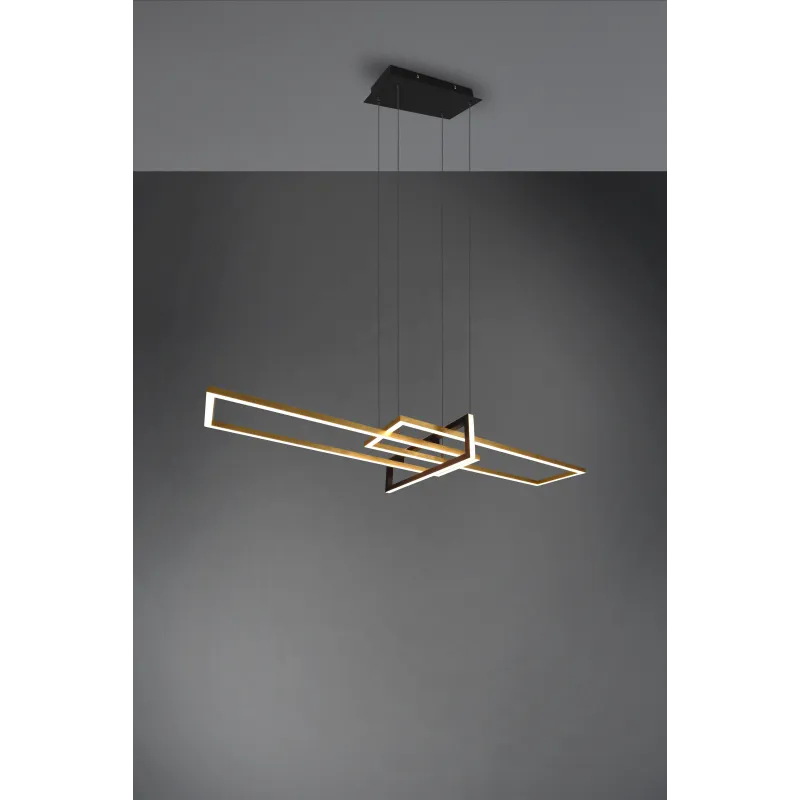Suspension Intérieur Métal Laiton mat 230V. LED 3000K 4200lm.