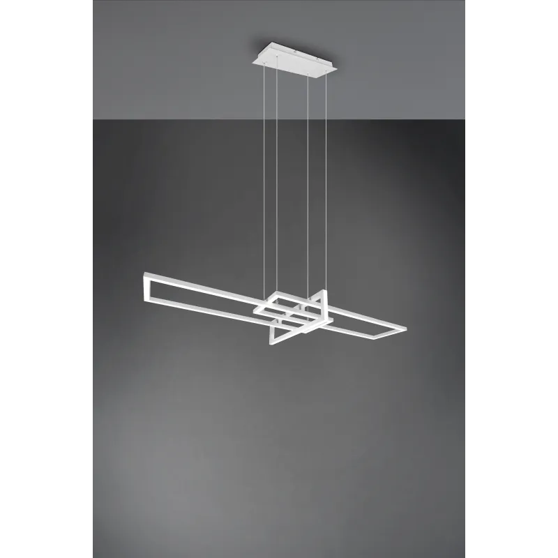 Suspension Intérieur Métal Blanc mat 230V. LED 4000K 4400lm.