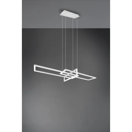 Suspension Intérieur Métal Blanc mat 230V. LED 4000K 4400lm.