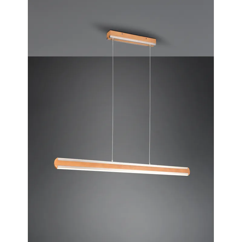 Suspension Intérieur Bois naturel naturel 230V. LED 2700 - 6000K 3200lm.