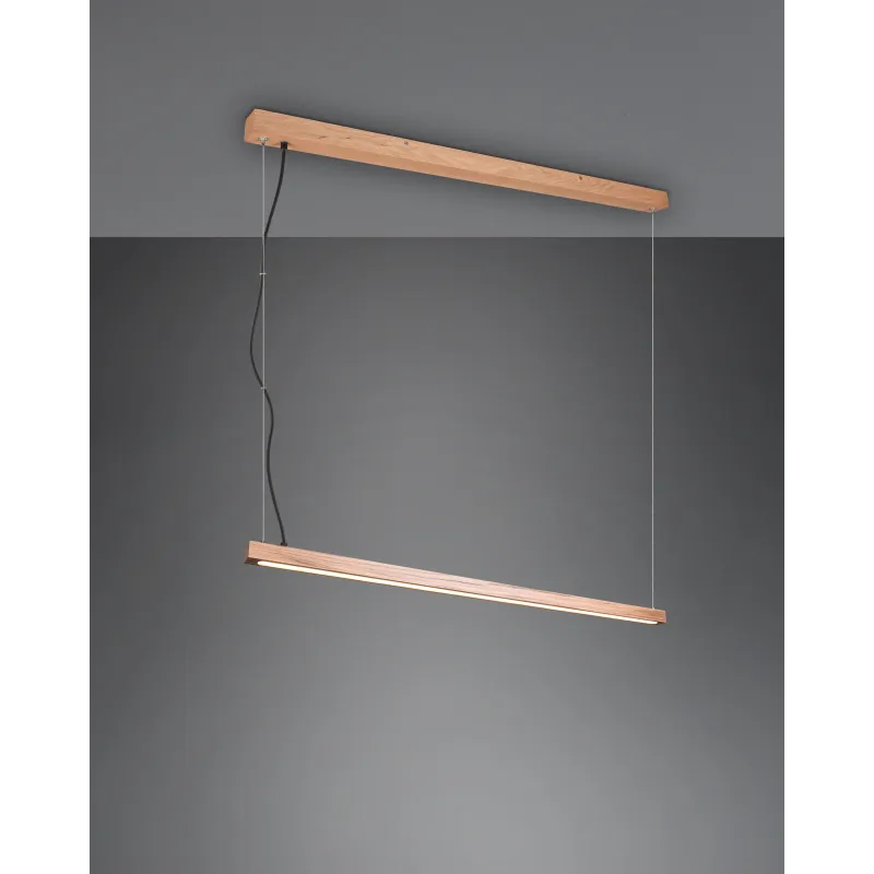 Suspension Intérieur Bois naturel naturel 230V. LED 3000K 3150lm.