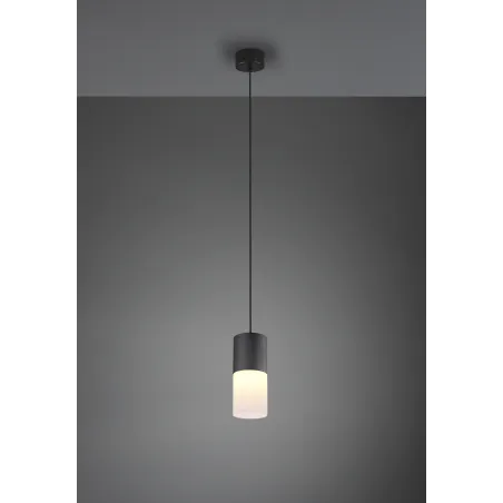 Suspension Intérieur Métal noir mat 230V.