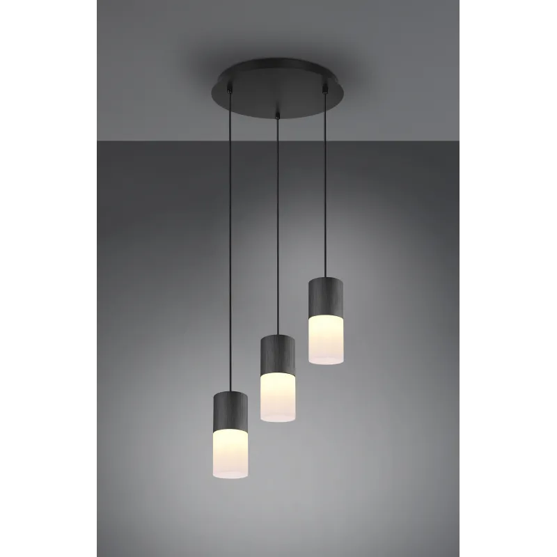 Suspension Intérieur Métal noir mat 230V.