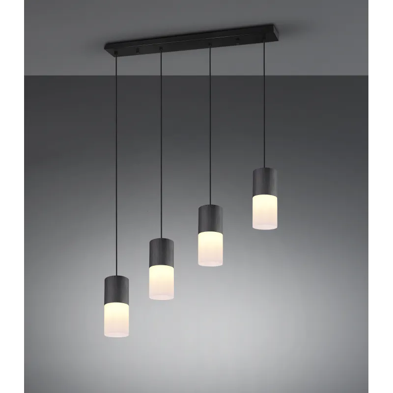 Suspension Intérieur Métal noir mat 230V.