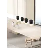 Suspension Intérieur Métal noir mat 230V.