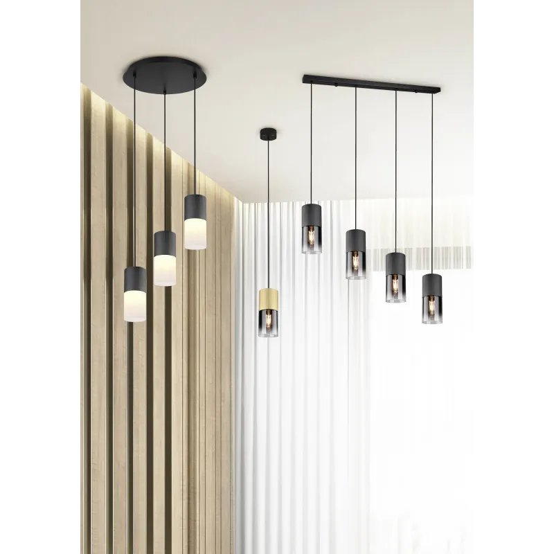Suspension Intérieur Métal Laiton mat 230V.
