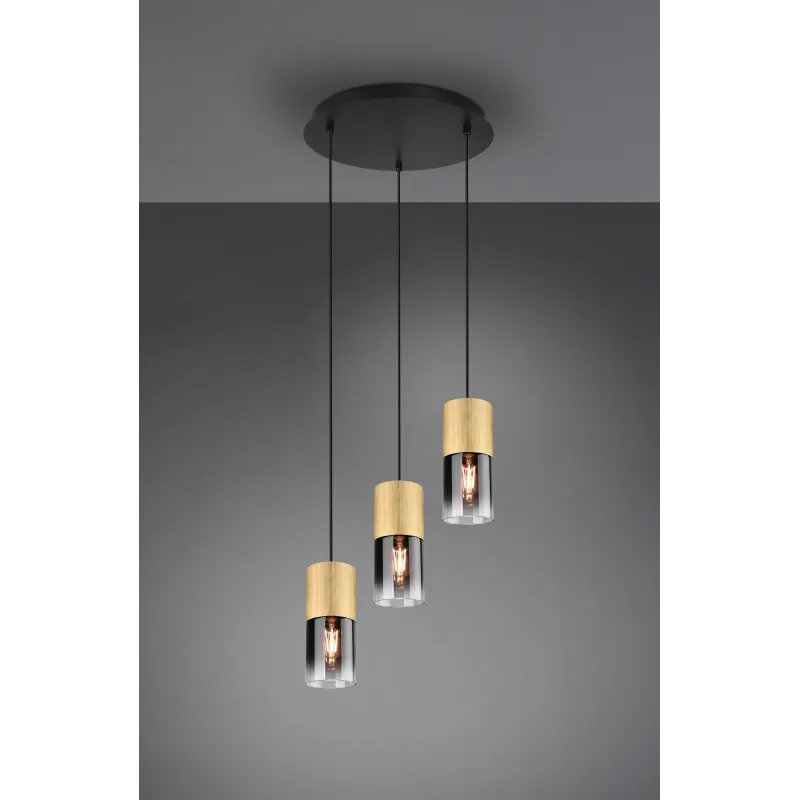 Suspension Intérieur Métal Laiton mat 230V.