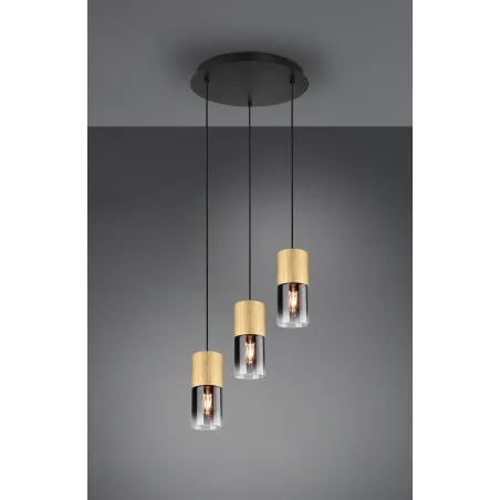 Suspension Intérieur Métal Laiton mat 230V.