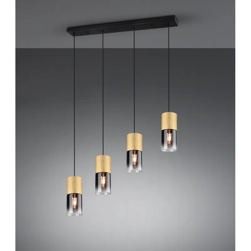 Suspension Intérieur Métal Laiton mat 230V.