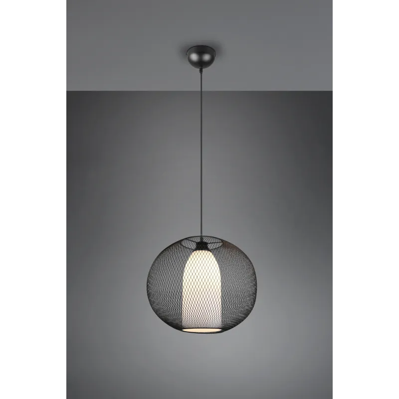 Suspension Intérieur Métal noir mat 230V.