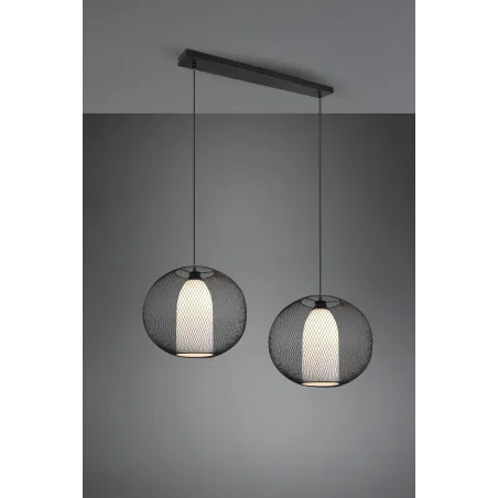 Suspension Intérieur Métal noir mat 230V.