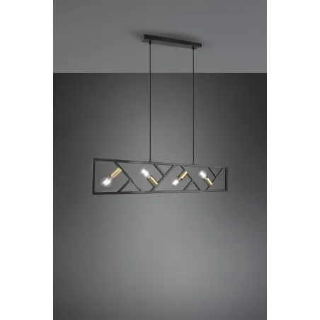 Suspension Intérieur Métal noir mat 230V.