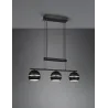 Suspension Intérieur Métal noir mat 230V.