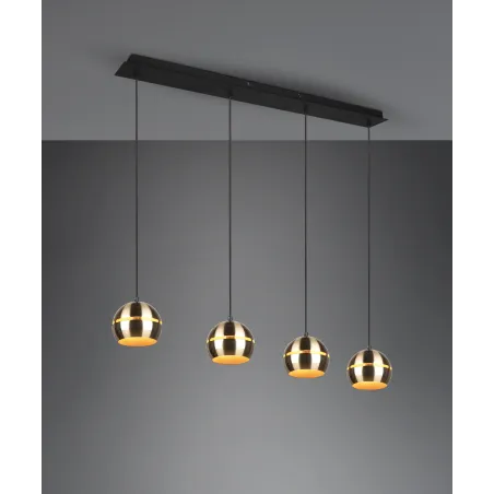 Suspension Intérieur Métal Laiton mat 230V.