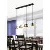 Suspension Intérieur Métal Laiton mat 230V.