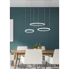 Suspension Intérieur Métal Blanc mat 230V. LED 2300+3000+4000K 6800lm.