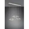 Suspension Intérieur Métal Nickel mat 230V. LED 2300+3000+4000K 6800lm.