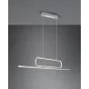 Suspension Intérieur Métal aluminium brossé 230V. LED 3000K 4500lm.