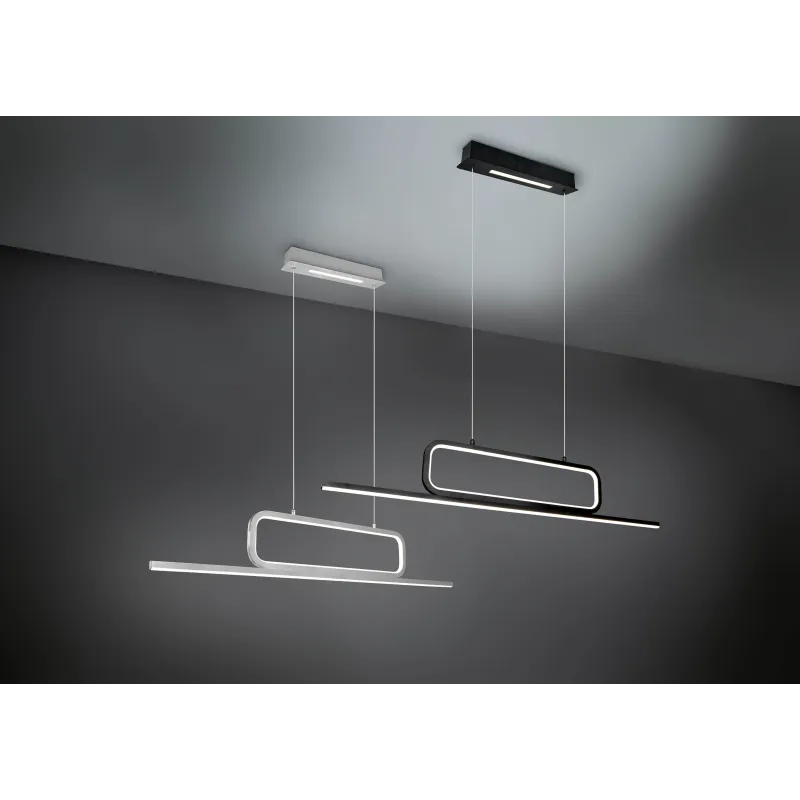 Suspension Intérieur Métal noir mat 230V. LED 3000K 4500lm.