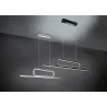 Suspension Intérieur Métal noir mat 230V. LED 3000K 4500lm.