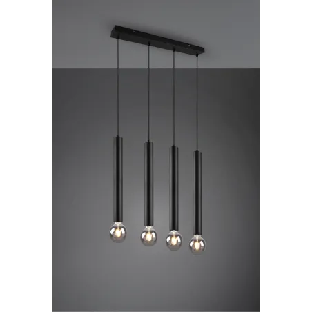 Suspension Intérieur Métal noir mat 230V.