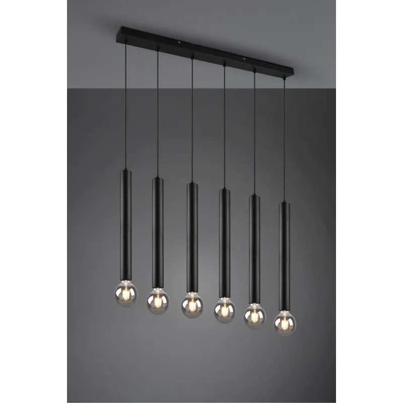 Suspension Intérieur Métal noir mat 230V.