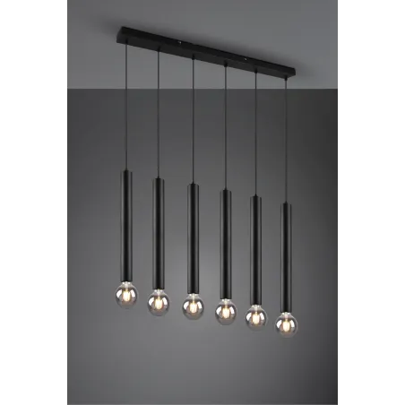 Suspension Intérieur Métal noir mat 230V.