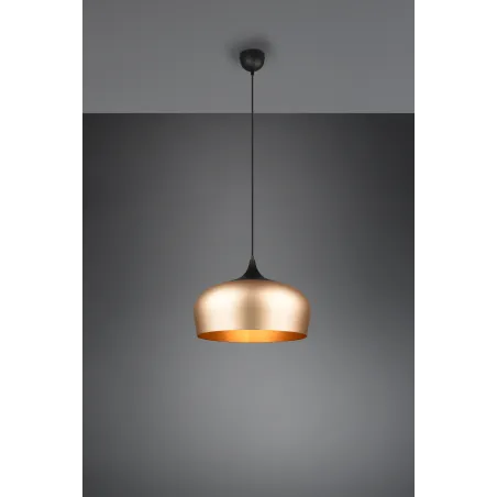 Suspension Intérieur Aluminium Laiton mat 230V.