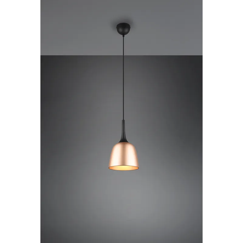 Suspension Intérieur Aluminium Laiton mat 230V.