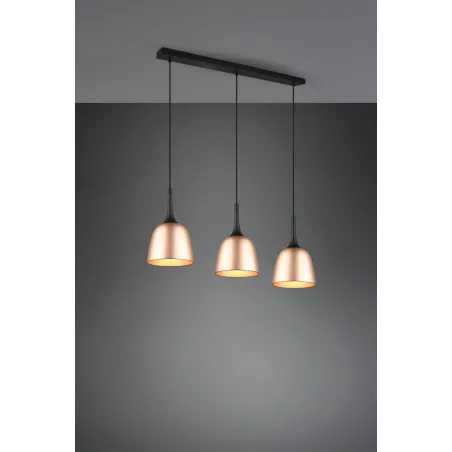 Suspension Intérieur Aluminium Laiton mat 230V.