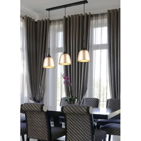 Suspension Intérieur Aluminium Laiton mat 230V.