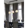 Suspension Intérieur Aluminium Laiton mat 230V.