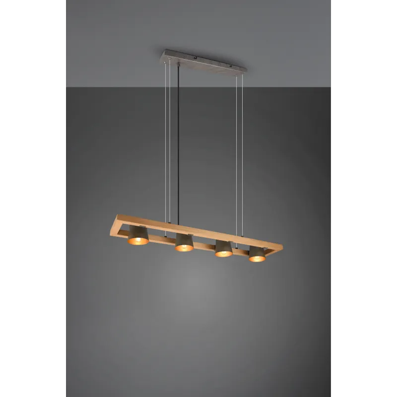 Suspension Intérieur Métal Nickel antique 230V.