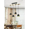 Suspension Intérieur Métal noir mat 230V.