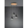 Suspension Intérieur Métal noir mat 230V.