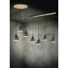Suspension Intérieur Métal noir mat 230V.