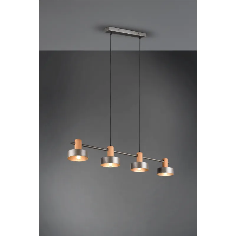 Suspension Intérieur Métal Nickel antique 230V.
