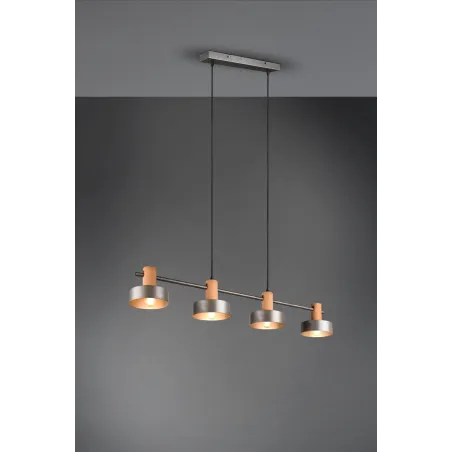Suspension Intérieur Métal Nickel antique 230V.