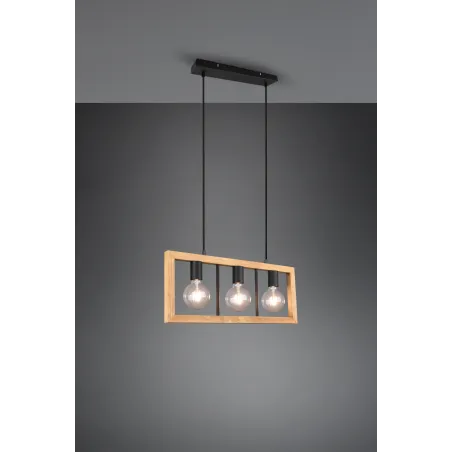 Suspension Intérieur Métal noir mat 230V.