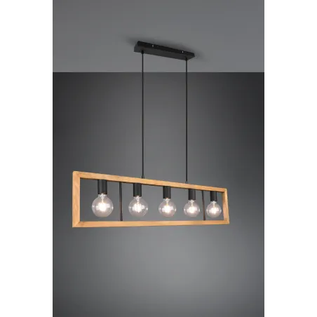 Suspension Intérieur Métal noir mat 230V.